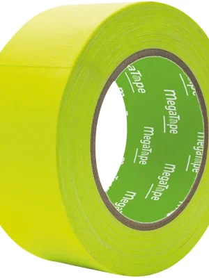 MEGATAPE UT120 Fluorband Gelb – 50 mm / 25 m - Ausverkauf