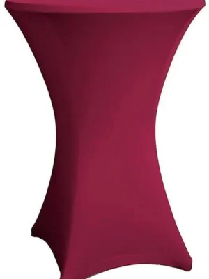 Hochwertig - Stehtisch Husse burgund für 70 - 75 cm Durchmesser Stretch