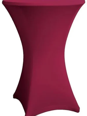 Sehr beliebt | Stehtisch Husse dunkelrot für 70 - 75 cm Durchmesser Stretch