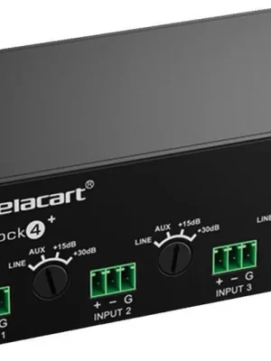 Brandneu | MONACOR BLOCK4 4-Kanal-Dante®-Audio-Switch