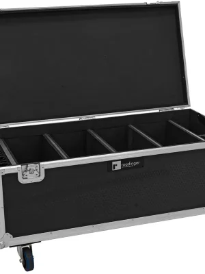 Brandneu - ROADINGER Flightcase 4x AKKU Multiflood IP 18x10W RGBW Wash CRMX mit Ladefunktion