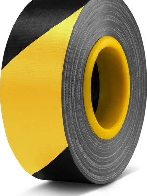 Vorteilspreis - Defender EXA-TAPE® BY 50 ERGO-CORE - Premium Gewebeklebeband mit ERGO-Core schwarz/gelb