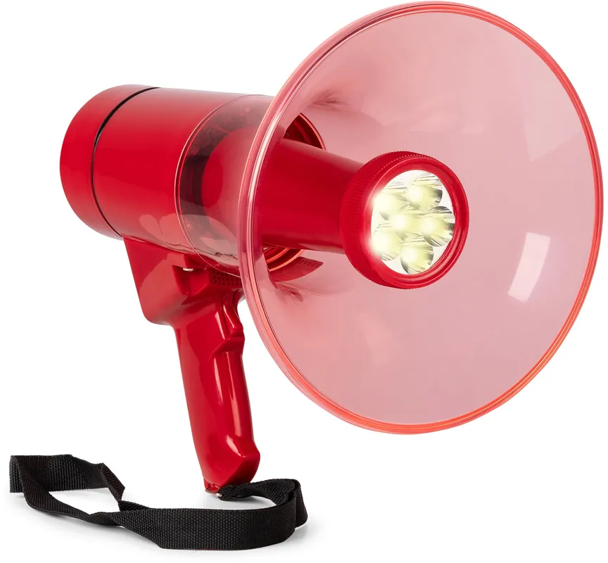 Markenqualität - Vonyx MEG050 Megaphon 50W mit LED-Licht