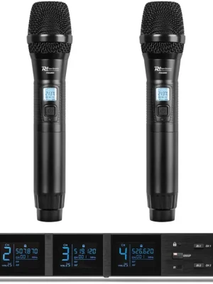 Günstig | Power Dynamics PD524 UHF-Drahtlos-Mikrofonset mit 4 Handmikrofonen