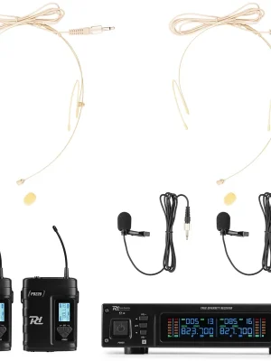 Power Dynamics PD220B 2x 80-Kanal UHF-Drahtlosmikrofon True Diversity System BP - Nur noch kurze Zeit