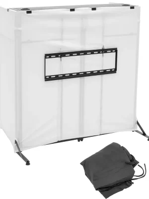 Profi-Qualität | OMNITRONIC Mobile DJ Stand DJTV-1 inkl. Cover