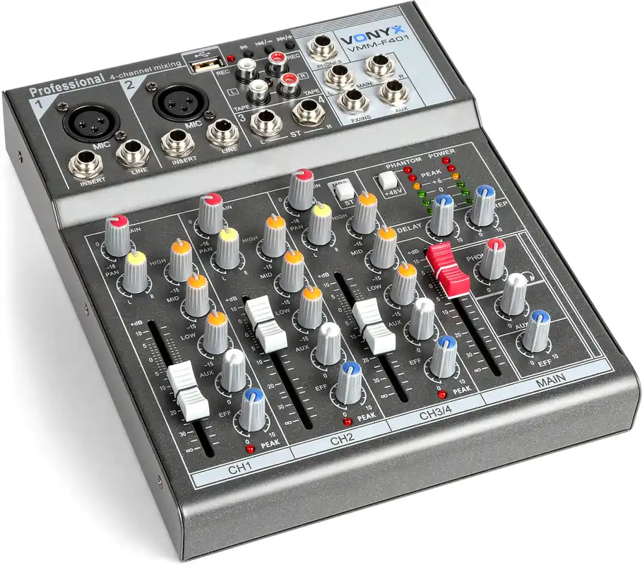 Sofort bestellen | Vonyx VMM-F401 4-Kanal-Musikmischpult -B-Stock-