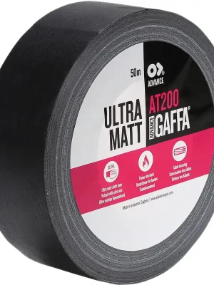 Heute kaufen | Advance Tapes AT200 Ultra Matt Cloth Tape Advance Gaffa® Ultra-mattes schwarzes Gaffer-Klebeband