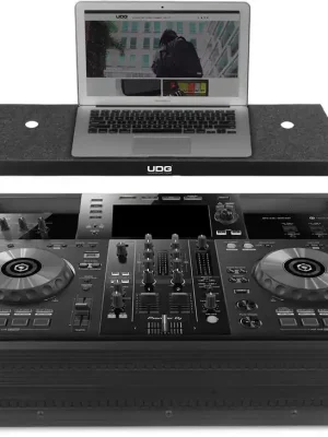 Preisnachlass | UDG Ultimate Flight Case Pioneer DJ XDJ-RR Schwarz Plus (Laptop-Ablage)