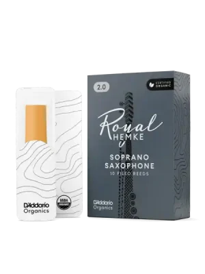 Schnelle Lieferung - D‘addario RHKP10SSX350 Royal Hemke Organic Soprano Saxophone Reeds, Strength 3.5, 10-pack