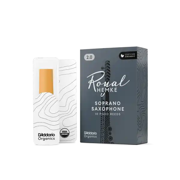 Schnelle Lieferung - D‘addario RHKP10SSX350 Royal Hemke Organic Soprano Saxophone Reeds, Strength 3.5, 10-pack