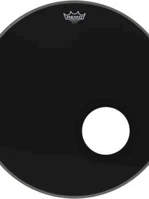 Remo P3-1022-ES-DM Timbre Resonance Grosse Caisse P3 3 22 Ebony - 22 inches - Rabatt