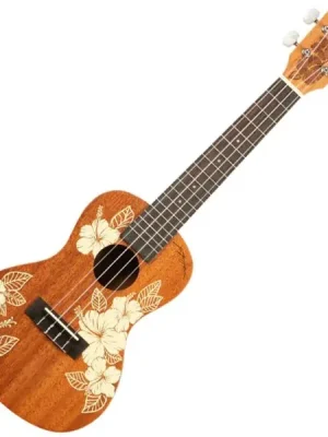 Kala Hibiscus Mahogany Concert Ukulele - natural satin | Kostenlose Rückgabe