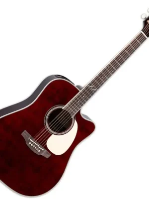 Einfache Rückgabe - Takamine John Jorgenson JJ325SRC Japan - gloss red stain
