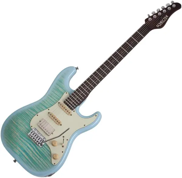Abverkauf | Schecter Nick Johnston Flame Top Nitro USA - atomic ice