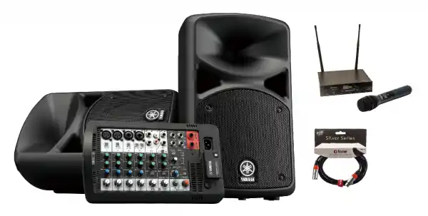 Kostenlose Rückgabe - Yamaha StagePas 400BT avec Micro Sans fil X-tone