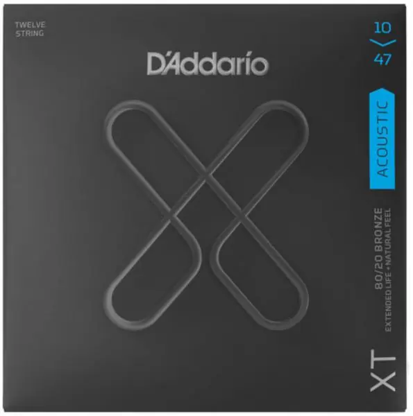 Topseller | D‘addario XTABR1047-12 Acoustic Guitar 12-String Set 80/20 Bronze 10-47 - saitensätze