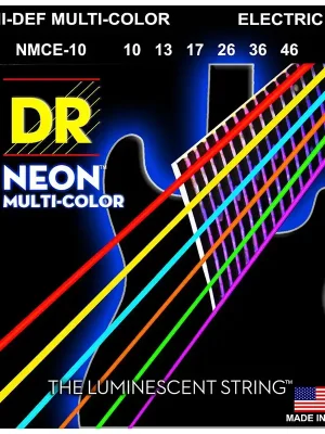 DR Strings Neon Multi-Color NMCE-10 Medium .010-.046 - Sparangebot