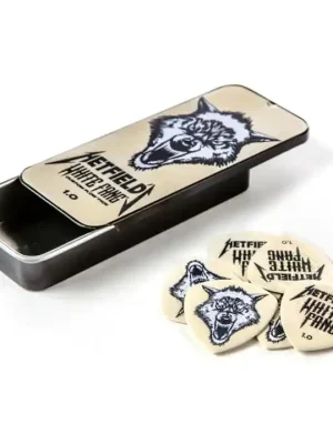 Premium-Qualität - Dunlop Flow Pick Hetfield White Fang 1.00 Player‘s Pack 6 Stück