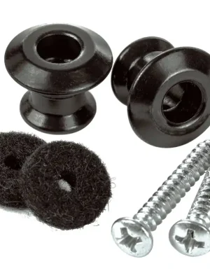 Dunlop Straplok Strap Button Set black | Kundenfavorit