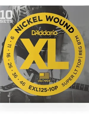 D’Addario EXL125-10P - XL Electric Nickel Wound 10er Pack 009-046 - Ausverkauf