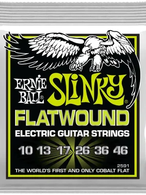 Ernie Ball Slinky Nickel Flatwound, Regular .010-.046 - Premium