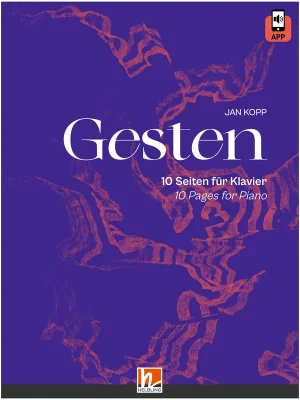 Helbling Notenbuch Helbling Gesten - 10 Seiten für Klavier deutsch/englisch, 28 Seiten, Jan Kopp, App - Direkt ab Werk