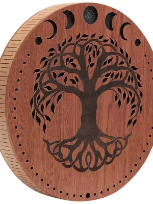 Hohe Qualität | Meinl Cymbals RDS10MTOL Raindisk 10" Moon Phases & Tree of Life Carving