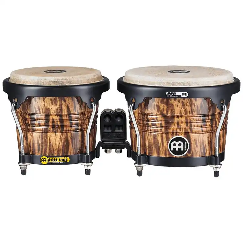 Sehr gut bewertet | Meinl Percussion FWB190LB - Marathon® Designer Series FWB190 Wood Bongo, Leopard Burl