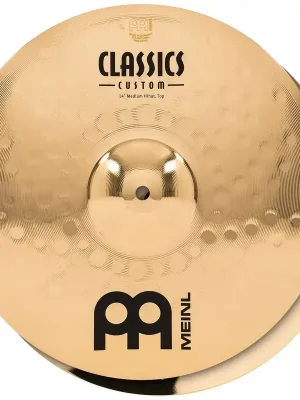 Schnell zugreifen - Meinl Cymbals CC14MH-B - 14" Classics Custom Brilliant Medium Hihat