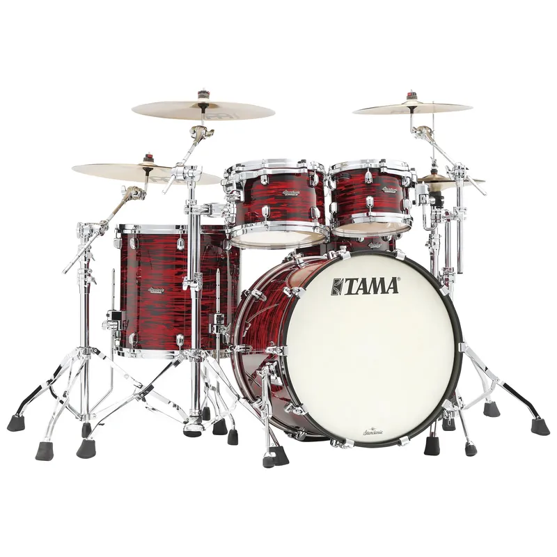 Reduziert - Tama MR42TZS-ROY Starclassic Maple Shell Kit 4 tlg. - R ed Oyster/Chrom Hardware