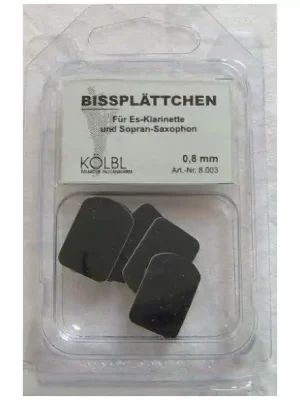Kölbl Bissplatten 0,8 Stärke Kleine Grösse Schwarz Packung 6 Stück | Preishit