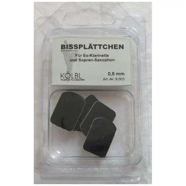Kölbl Bissplatten 0,8 Stärke Kleine Grösse Schwarz Packung 6 Stück | Preishit