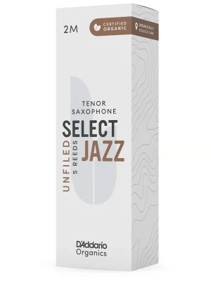 Jetzt sichern | D’Addario Woodwinds Organic Select Jazz Unfiled - Tenor Saxophone 2M - 5er Pack