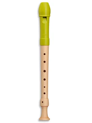 Jetzt erhältlich | Mollenhauer Fipple Soprano 17311 Lere Apfelgrün, deutsche Griffweise
