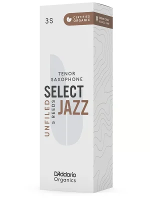 Jetzt neu - D’Addario Woodwinds Organic Select Jazz Unfiled - Tenor Saxophone 3S - 5er Pack