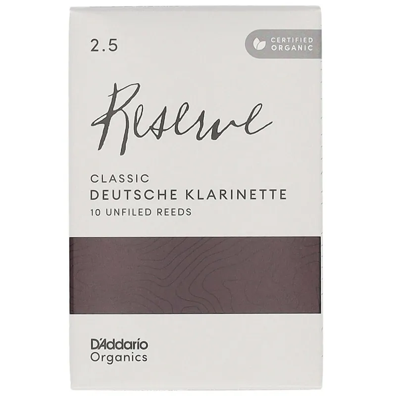 D’Addario Woodwinds Organic Reserve Classic German - Deutsche Klarinette 2,5 - 10er Pack - Neuheit