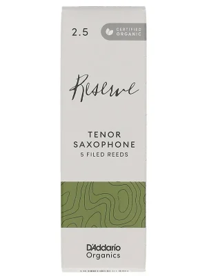 Nur wenige verfügbar | D’Addario Woodwinds Organic Reserve - Tenor Saxophone 2,5 - 5er Pack