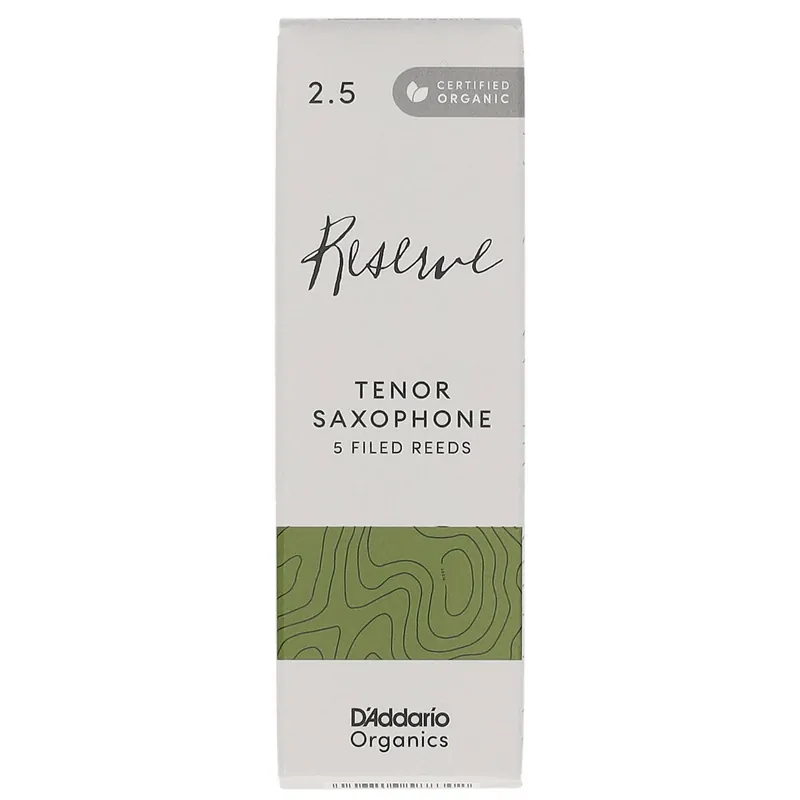 Nur wenige verfügbar | D’Addario Woodwinds Organic Reserve - Tenor Saxophone 2,5 - 5er Pack