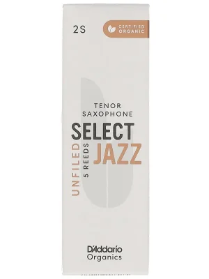 D’Addario Woodwinds Organic Select Jazz Unfiled - Tenor Saxophone 2S - 5er Pack - Jetzt erhältlich