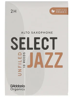 D’Addario Woodwinds Organic Select Jazz Unfiled - Alt Saxophone 2H - 10er pack | Zertifiziert