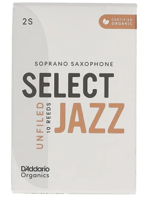 D’Addario Woodwinds Organic Select Jazz Unfiled - Sopran Saxophone 2S - 10er Pack - Sonderpreis