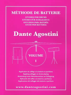 Dante Agostini Methode de Batterie Vol. 1 - Solfege Batterie - Preiswert