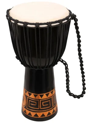 Meinl Percussion HDJ1-M - 10 Zoll Rope Tuned Headliner Series Wood Djembe, Congo Series | Günstig