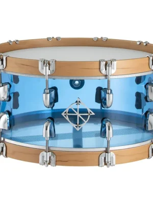 Dixon Cornerstone PDSCST654ACB Seamless See-Through Blue 14" x 6,5" Acrylic Snare Drum - Markenqualität