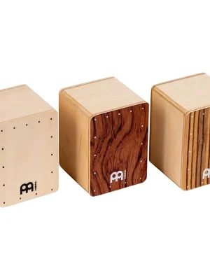 Premium-Qualität | Meinl Percussion SH50-SET - Mini Cajon Shaker Set, Bubinha, Natural, Zebrano