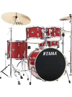 Tama IP50H6W-BRM Imperialstar Drumset 5 teilig - Burnt Red Mist/Chrom HW + MEINL Cymbals HCS - Fast ausverkauft