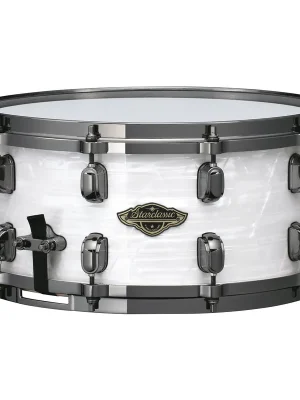 Profi-Qualität - Tama Starclassic Walnut/Birch 14" x 6,5" White Pearl Limited Edition