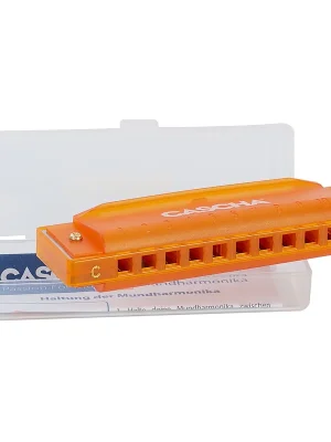 Cascha Fun Blues Harp in C Orange | Versandbereit