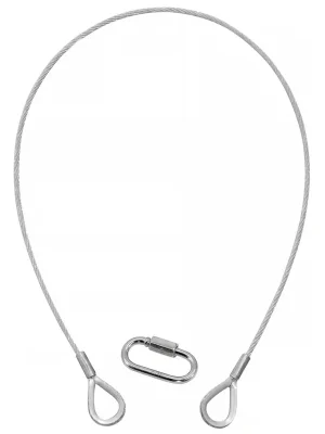 Eurolite Sicherungsseil A 3x 600 mm bis 5kg, silber - Sofort kaufen